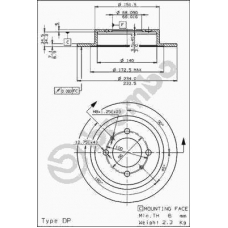 08.6899.10 BREMBO Тормозной диск