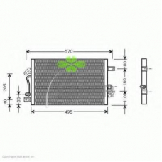 94-5151 KAGER Конденсатор, кондиционер