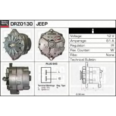 DRZ0130 DELCO REMY Генератор