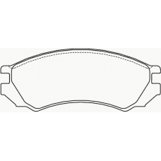 P 56 023 BREMBO Комплект тормозных колодок, дисковый тормоз