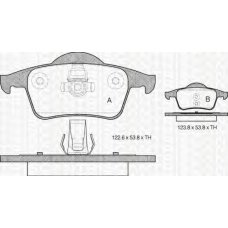 8110 27004 TRIDON Brake pads - rear