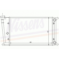65021 NISSENS Охладитель, охлаждение двигателя