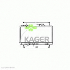 31-1792 KAGER Радиатор, охлаждение двигателя