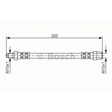 1 987 476 610 BOSCH Тормозной шланг