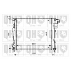 QER2607 QUINTON HAZELL Радиатор, охлаждение двигателя
