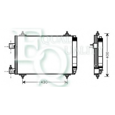 CO0332 EQUAL QUALITY Конденсатор, кондиционер