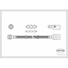 19032539 CORTECO Тормозной шланг