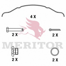 MDP3124K MERITOR Комплект тормозных колодок, дисковый тормоз