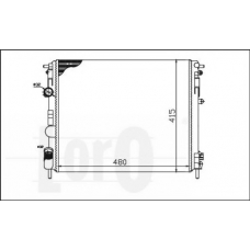 042-017-0037 LORO Радиатор, охлаждение двигателя
