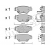 22-0259-0 METELLI Комплект тормозных колодок, дисковый тормоз