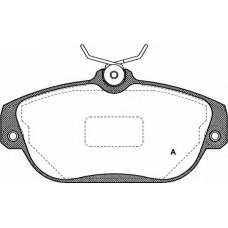 BPA0368.10 OPEN PARTS Комплект тормозных колодок, дисковый тормоз