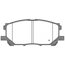 BPA1039.00 OPEN PARTS Комплект тормозных колодок, дисковый тормоз