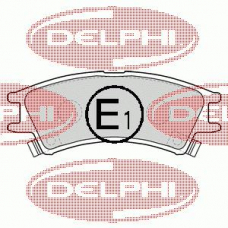 LP1502 DELPHI Комплект тормозных колодок, дисковый тормоз
