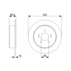 0 986 479 374 BOSCH Тормозной диск