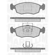 363916060233 MAGNETI MARELLI Комплект тормозных колодок, дисковый тормоз