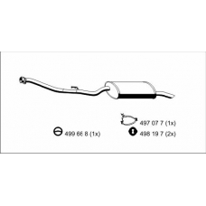273107 ERNST Глушитель выхлопных газов конечный