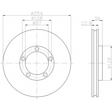 MDC964 MINTEX Тормозной диск