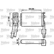 883971 VALEO Теплообменник, отопление салона