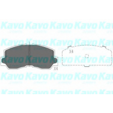 KBP-5532 KAVO PARTS Комплект тормозных колодок, дисковый тормоз