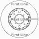 FBD1590 FIRST LINE Тормозной диск