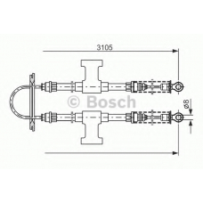 1 987 477 388 BOSCH Трос, стояночная тормозная система