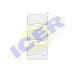 181515 ICER Комплект тормозных колодок, дисковый тормоз