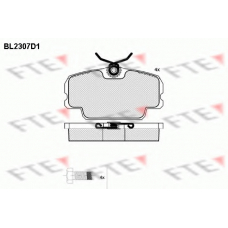 BL2307D1 FTE Комплект тормозных колодок, дисковый тормоз