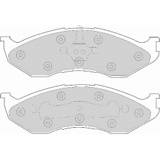 FD6597A NECTO Комплект тормозных колодок, дисковый тормоз