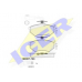 180987-700 ICER Комплект тормозных колодок, дисковый тормоз