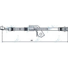 HOS4141 APEC Тормозной шланг