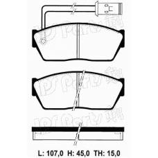 IBD-1429 IPS Parts Комплект тормозных колодок, дисковый тормоз