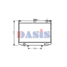 071560N AKS DASIS Радиатор, охлаждение двигателя