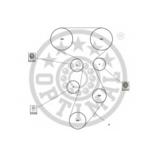 SK-1595 OPTIMAL Комплект ремня грм