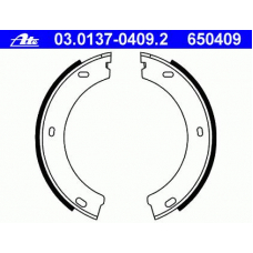 03.0137-0409.2 ATE Комплект тормозных колодок, стояночная тормозная с