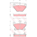 GDB3243 TRW Комплект тормозных колодок, дисковый тормоз