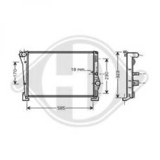 8321302 DIEDERICHS Радиатор, охлаждение двигателя