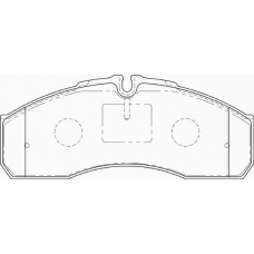 FD7191V NECTO Комплект тормозных колодок, дисковый тормоз