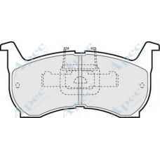 PAD418 APEC Комплект тормозных колодок, дисковый тормоз