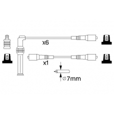 0 986 356 729 BOSCH Комплект проводов зажигания