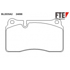 BL2035A2 FTE Комплект тормозных колодок, дисковый тормоз