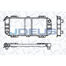 RA0120390 JDEUS Радиатор, охлаждение двигателя