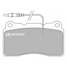 LVXL1088 MOTAQUIP Комплект тормозных колодок, дисковый тормоз