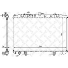 10-26715-SX STELLOX Радиатор, охлаждение двигателя