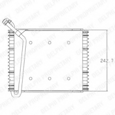 TSP0525010 DELPHI Испаритель, кондиционер