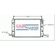 1826501 KUHLER SCHNEIDER Радиатор, охлаждение двигател