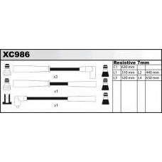 XC986 QUINTON HAZELL Комплект проводов зажигания