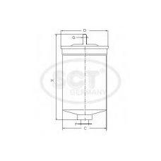 ST 733 SCT Топливный фильтр