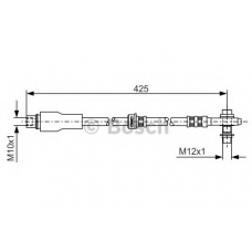 1 987 481 066 BOSCH Тормозной шланг