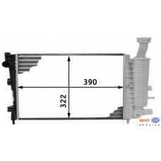 8MK 376 718-301 HELLA Радиатор, охлаждение двигателя