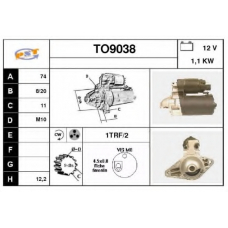 TO9038 SNRA Стартер